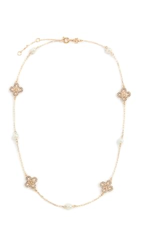 Tory Burch Women's Kira Clover Pearl Necklace