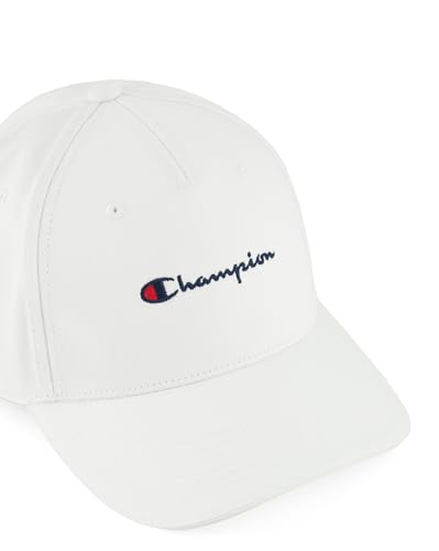 Champion Unisex Lifestyle Caps-802410 Baseballkappe, Weiß, Einheitsgröße – Ansicht 5