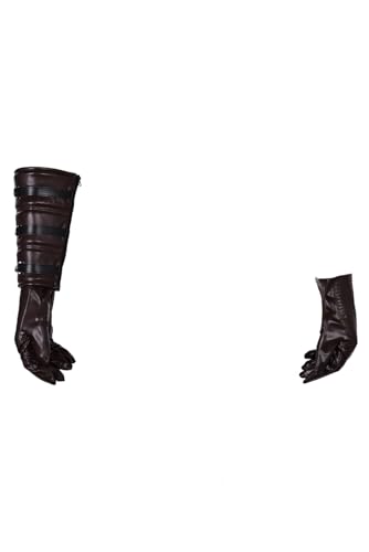 Taeyue Cosplay Gloves Men Warrior Gloves Hand Protection Set Halloween Carnival Accessories for Adults S