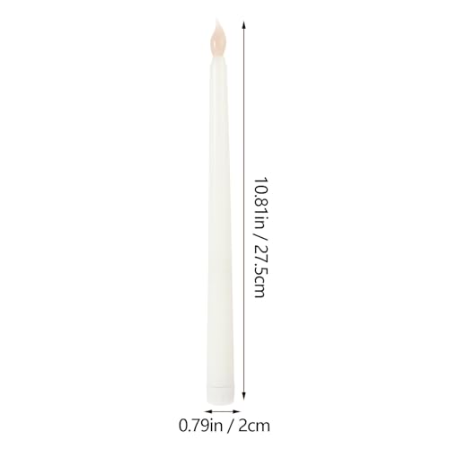 Velas LED interiores sin fuego de cera plástica para decoración romántica 2
