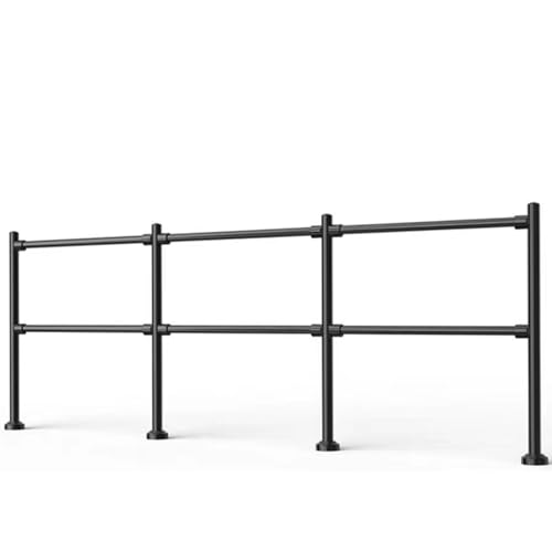 Puerta de seguridad oscilante de metal negro resistente para supermercados, puerta de acceso peatonal con cierre automático con resorte, 300 x 100 cm, ideal para zonas de importación/exportación y