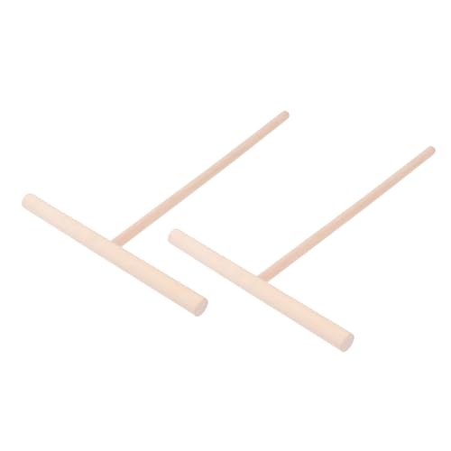 TOYANDONA 2 pièces Ustensiles de Cuisine Bois Répartiteur de Pâte à Crêpes et Pancakes Outil Bois pour Étaler Uniformément la Pâte Accessoire Essentiel pour Pâtisserie et Cuisine