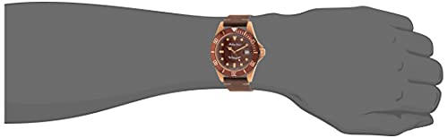 Mathey Tissot H901BZM Mens Automatic Watch, Analog Display and Leather Strap, Brown