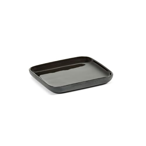 SERAX 磁器 トレイ 小物置き 長さ9.8cm Tray Square Dark Grey Cose B1521005G おしゃれな小物置き