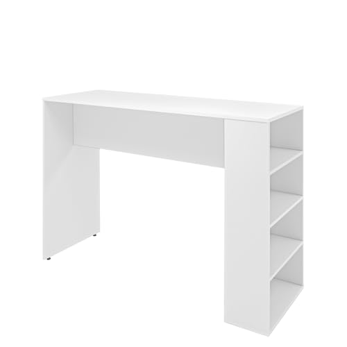 Bancada Cozinha Americana Gourmet Com Prateleiras Netmobil (Branco)