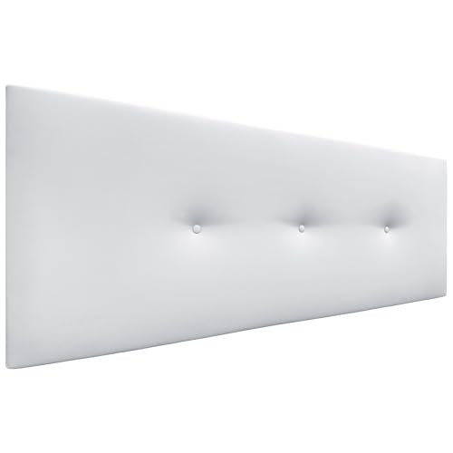 DHOME Tête de Lit en Similicuir ou Tissu Acualine - Luxe Moderne avec Boutons Rembourrés Haut de...