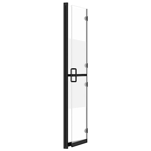 Mampara de ducha plegable para baños pequeños con cristal semimate de 5mm 6