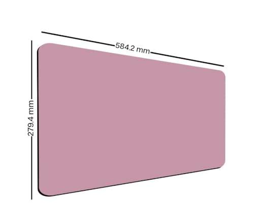 Image of ON TREND Premium Extended Mouse Pad, Large Premium Desk Mat Anti Skid Rubber Base for Desktop Laptop PC Office Gaming (Size- 23 X 11 x 0.12 Inch) (Pale Mauve)