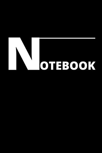 notebook: Black Cover - Size (6 x 9 inches) 120 Pages : Lined Paper