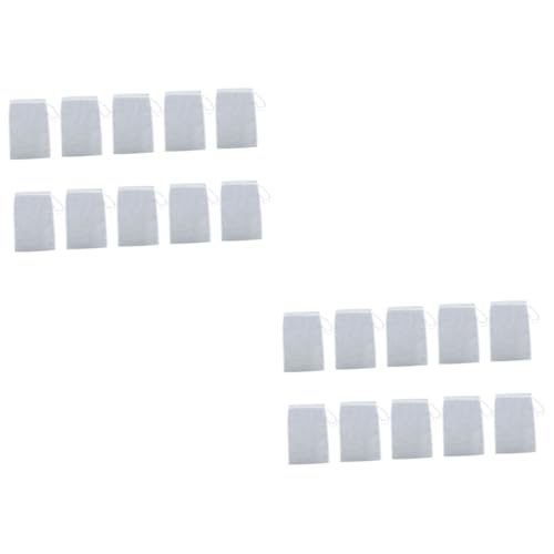 Unomor 2sets Nylon Cylindrical Filter Bag for Nut Milk Drawstring Food Strainer Multiple Usage Reusable Portable Soybean Milk Filter Pouch 10pcs*2