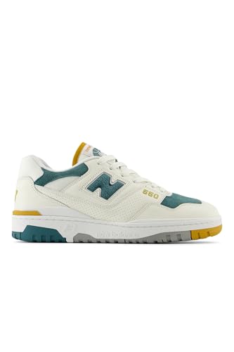 New Balance 550 Men's Shoes, Toe Green/Mustard, Size 9