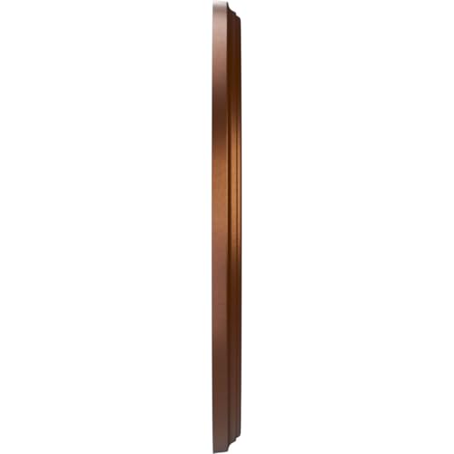 Image of Ekena Millwork CMP10BECDC Berkshire Thermoformed PVC Ceiling Medallion (Fits Canopies up to 4 1 /2 inch), 10 inchOD x 3 1 /2 inchID x 3 /4 inchP, Metallic Dark Copper