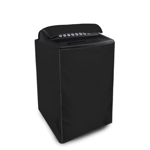 Star Weaves Top Load Washing Machine Cover for LG 10 KG Fully-Automatic Top Loading T10SJSS1Z, Black