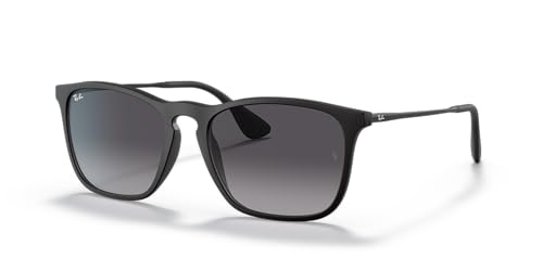 Ray-Ban Man Sunglasses Black Frame, Light Grey Gradient Dark Grey Lenses, 54MM