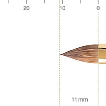 BISYODO Long Series Lip Brush - Round Flat Type