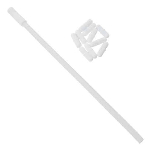 Healvian Barra Mezcladora Magnética Ptfe 11 Piezas (10 Varillas B7×25 Mm 1 Varilla de Succión 250 Mm) Resistente a Químicos y Altas Temperaturas para Laboratorio Industrial y Reutilizable