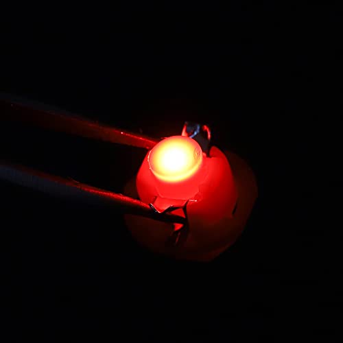 X AUTOHAUX 10 piezas luz LED T5 roja para tablero miniatura 2
