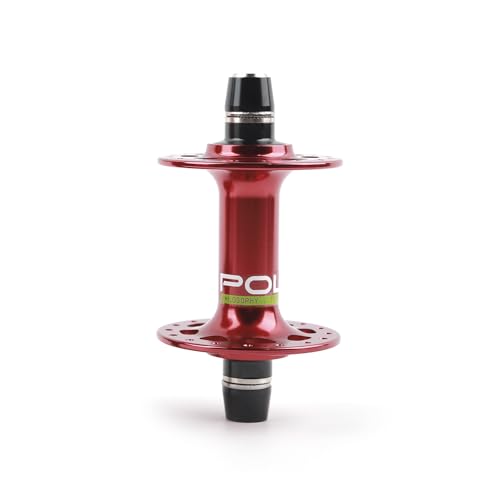 POLSO FH003 Single Bike hubs Fixed Gear Bike Hub with 17T Wheel Cogs & Lockring Bicycle Parts Fixie Accessories (Red Front hub 32h)