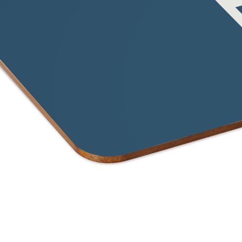 Sets de table bleu en liege grand format naperon de table souple velo parodie x4 - 4