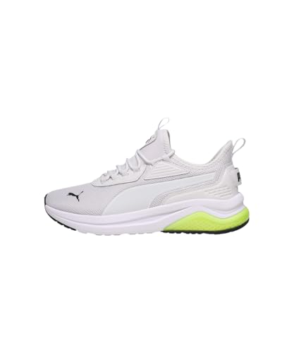 Image of PUMA , Unisex-Adult, Amplifier, Feather Gray-White-Black-Lemon Sherbert, Sneaker, 6UK, (39686719)