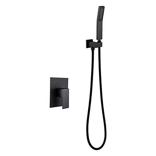 Robinet de baignoire moderne noir au design épuré pour installation murale premium