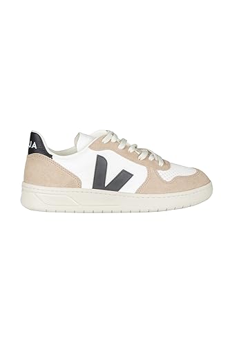 Veja Zapatillas V-90 para hombre, color blanco extra, Extra White/Black/Sahara, 41 EU
