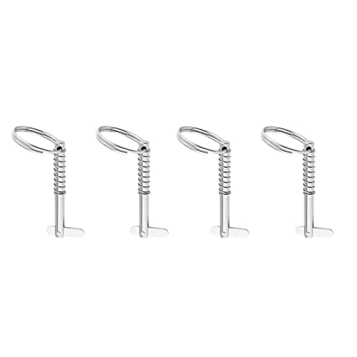 BYUTFA 4 pièces en Acier Inoxydable goupille à dégagement Rapide Bimini goupille supérieure matériel de Bateau pour Bateau Bimini charnière de Pont supérieur antirouille