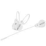 Clothing Security Hang Tag Seals Shoes Disposable Lock Gift Plastic Tie Garment Tags with Sequential Serial Numbers Security Bag Key (100PCS, White)