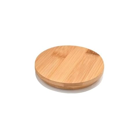 HAORUN Bamboo Round Canning Lid Set Cover