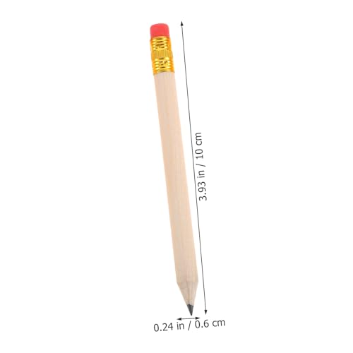 50 lápices de madera con borrador rojo para oficina y escuela miniatura 2