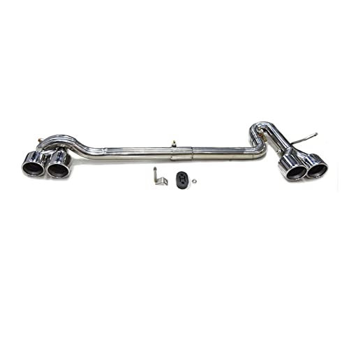 Silencieux pour Audi A4 Berline 2014-2018 embout d'échappement en inox double sortie argent tuning