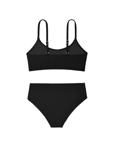 Image of Century Star Girls Swimsuits for Teens Bikini 2026 Solid Teen Bathing Suits Adjustable Straps Swimwear Padded 8-15 Years