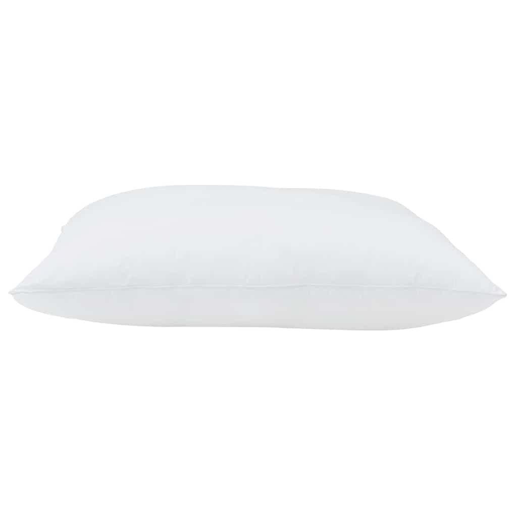2 almohadas blancas 70 x 60 x 20 cm algodón poliéster almohada para dormir de lado, almohada de cama con relleno de poliéster suave, almohada cama para dormitorio y habitación de invitados