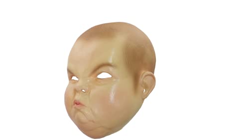 Ghoulish Productions, Grumpy Baby Mask, Humor Line, Resilient Latex Costume, Hand-Painted, Halloween, Football - Image 4