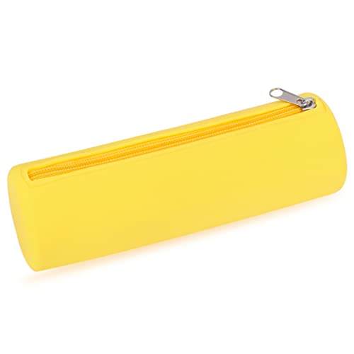 Image of Oyachic Small Slim Pencil Case Pen Pouch Aesthetic Estuche para Lapices Silicone Pencil Pouch Cute Pen Bag with Zipper Organizer for Women