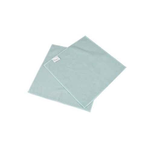 Homea, Set de 2 Paños Antiestáticos Especial Muebles Microfibra 30 x 30 cm Azul Esmerilado