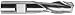 Putnam 94192 HSS Single End 2-Flute CC End Mill , 0.6875 Diameter , Straight w/ Weldon Flats , Spiral Flute , Bright Finish (Pack qty. 1)