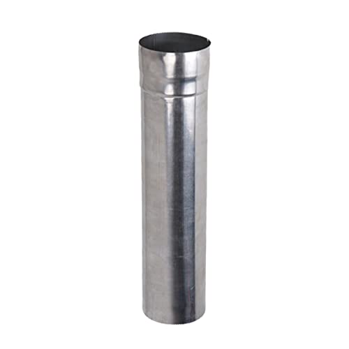Fulenyi Tubo Acero Galvanizado, Ideal Estufas de Leña, Chimenea, Alta Resistencia, Conducto Humos, Ø 60 mm, Longitud 250 mm Cover