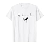 escalada latido del corazón ECG escalador escalada cuerda mo Camiseta
