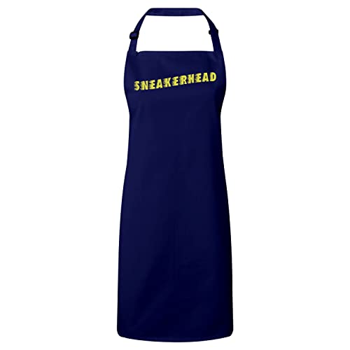 Tablier cuisine navy premium de la collection sneakerhead lace