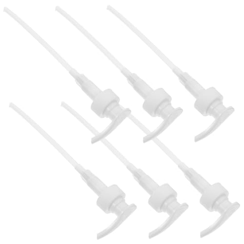 Alipis 6pcs Stainless Steel Press Pump Head for Bottle Soap Dispenser Replacement Pump for Sink Shampoo Lotion Bottles