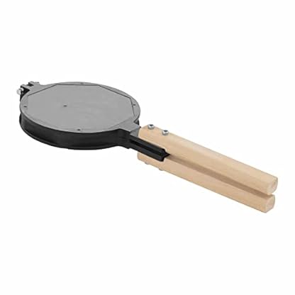Royal Catering Backplatte für Bubble-Waffeleisen Waffelgerät Waffelautomat Waffle Maker RCWM-BWMP (Bubble-Muster, Aluminium, teflonbeschichtet, hitzeabweisende Holzgriffe) – Bild 3