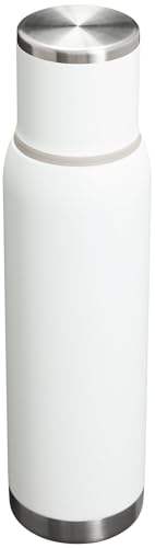 Stanley Adventure-to-Go Vacuum Bottle 1.4 qt | Wide Mouth with Leakproof Cup Lid | Keep Drinks Hot or Cold | Packable for Travel | Insulated Stainless Steel Thermal Bottle | BPA-Free | Frost