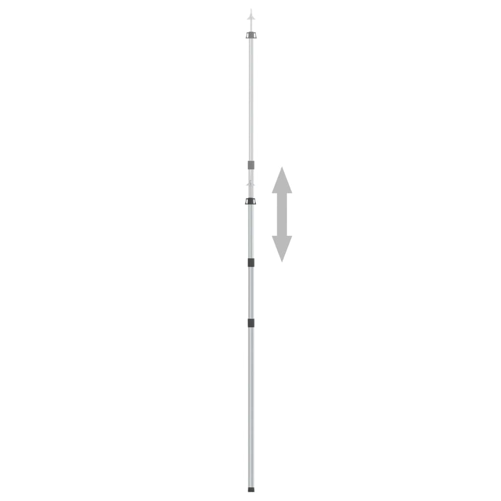 Mangloder Teleskop-Tarpstange aus Aluminium 102- verstellbar für Zelte, Markisen, Planen, Camping, Wandern, Outdoor, Festival, Strand, stabile Befestigung, leicht, robust, vielseitig