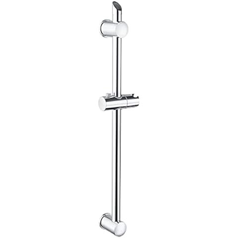 ENKI, S08, Shower Slider Riser Rail, Riser Includes Shower Head Holder Bar and Shower Pole for Shower Head, Durable Chrome Finish Cover