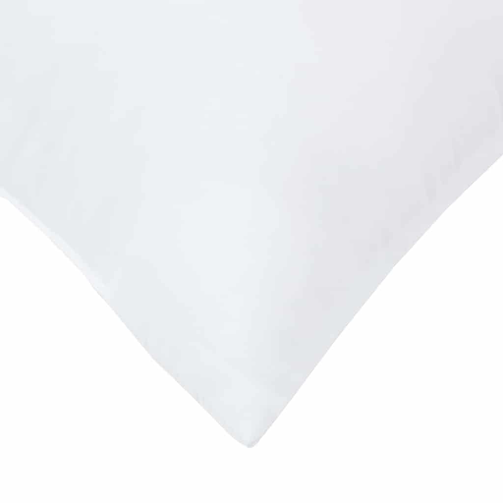 2 almohadas blancas 61 x 41 x 20 cm con relleno de poliéster, suave y transpirable, ergonómicas para dormir de espalda, estómago y de lado, lavables, ideales para relajarse y dormir