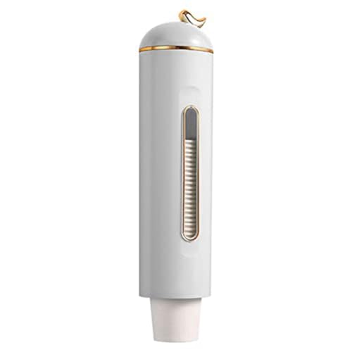 Kcvzitrds Distributore di bicchieri in plastica, distributore di scuola, ufficio, tipo di tiro, dispenser di bicchieri di carta -A