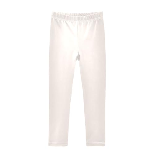 Seashell White Little Girls Shorts Cotton Cartwheel Shorts Skater Pants for Dance Party