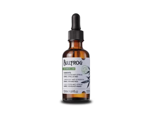 Bullfrog - Olio Barba e Capelli 50ml | Sentore di Canapa | 100%...