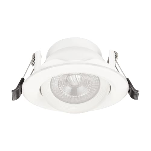 Panasonic Polycarbonate 6 Watt Round Swivel Downlight, 6W Swivel Ceiling Light, Swivel Conceal Surface Light for Home, 3000k Warm White Swivel Downlight